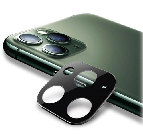 Apple iPhone 11 PRO,11 PRO Max sklíčko kamery+rámček černý