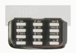 Nokia N82 krytka klávesnice strieborná