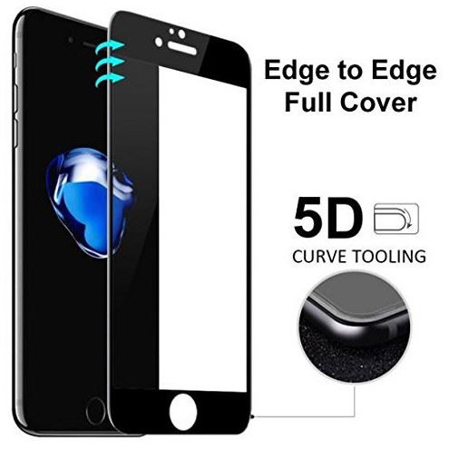 Iphone 6,6S 5D tvrdené sklo Black