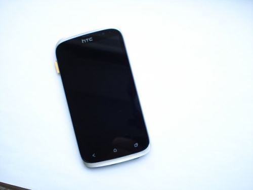 HTC Desire V predný kryt + LCD + dotyk strieborný