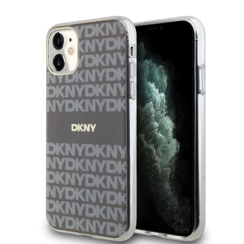 DKNY PC/TPU Repeat Pattern Tonal Stripe Magsafe Zadní Kryt pre iPhone 11