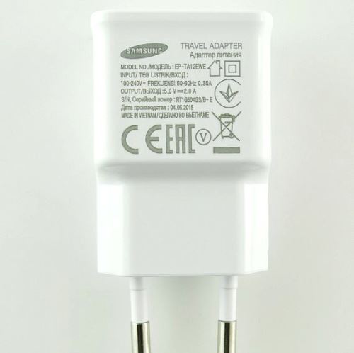 EP-TA12EWE Samsung USB Cestovná nabíjačka White (Bulk)