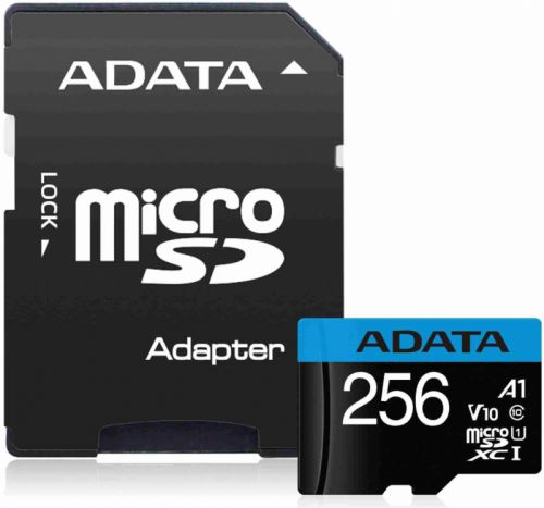 MicroSDXC 256GB ADATA Premier UHS-I Class 10 + adaptér